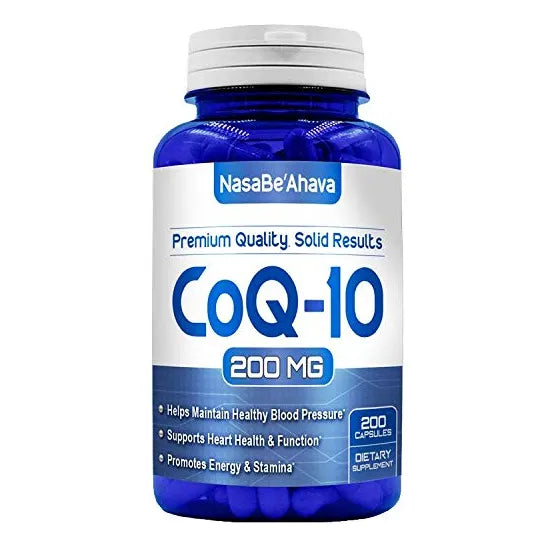 Cápsulas CoQ10 200 Mg Ubiquinona Vegana De Fácil Absorción Para Energía Piel Y Corazón