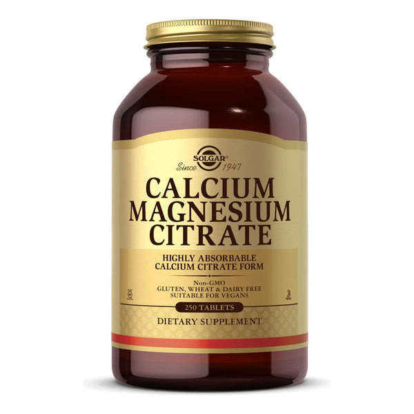 Citrato De Calcio Y Magnesio 250 Tabletas Soporte Huesos Y Dientes