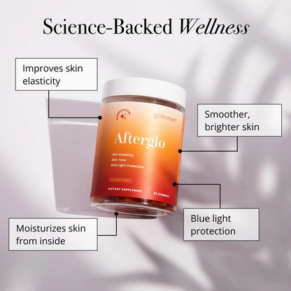 Gomitas Afterglo Suplemento De Belleza Con Vitaminas A C E Para Piel Radiante 60 Gomitas