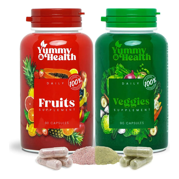 Capsulas De Frutas Y Verduras Con Superalimentos 180 Unidades Energia E Inmunidad