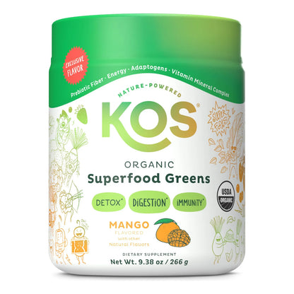 Polvo Organico De Superalimentos Verdes Para Salud Intestinal Fibra Prebiotica 28 Porciones