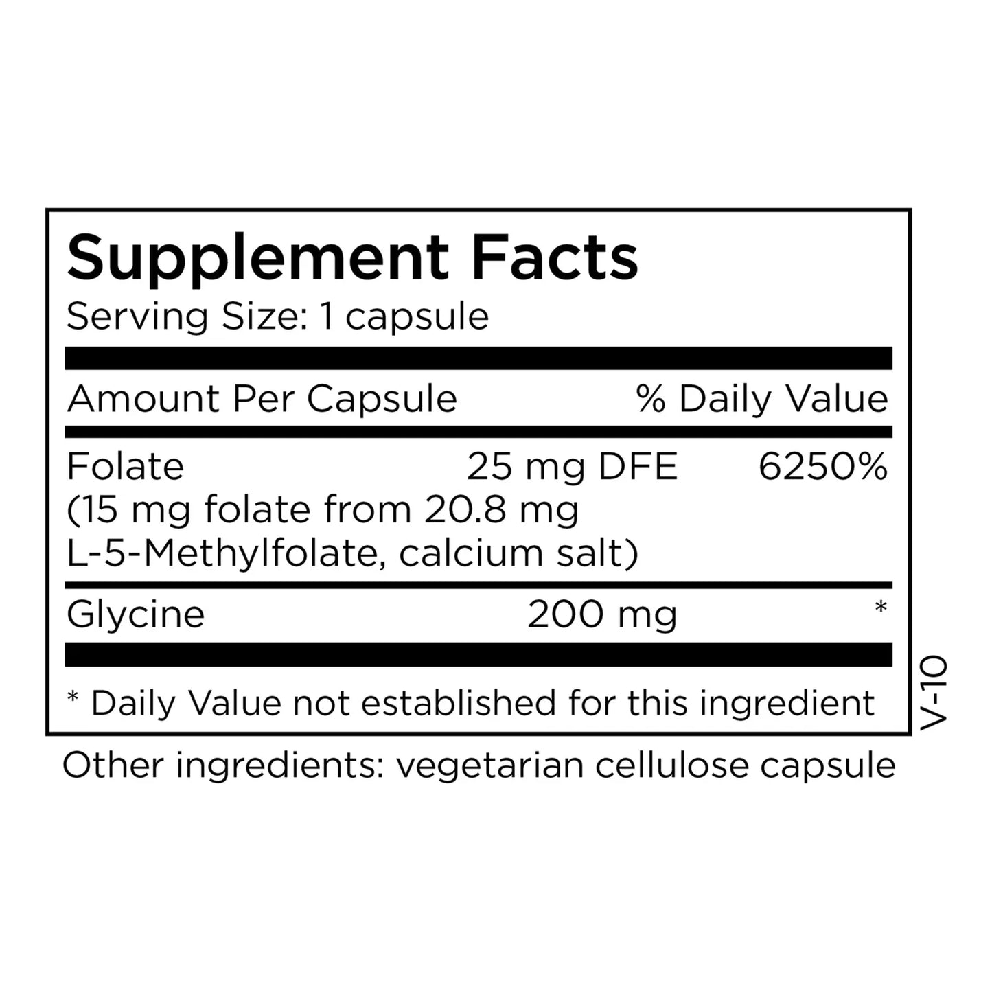 Cápsulas De 15 Mg De L-Metilfolato Activo 5-MTHF Para Estado De Ánimo Y Salud Cardiovascular