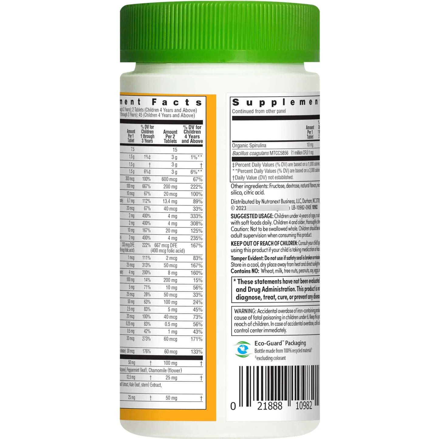 Kids One Multivitaminico Masticable Para Niños Crecimiento Saludable Sabor Frutas