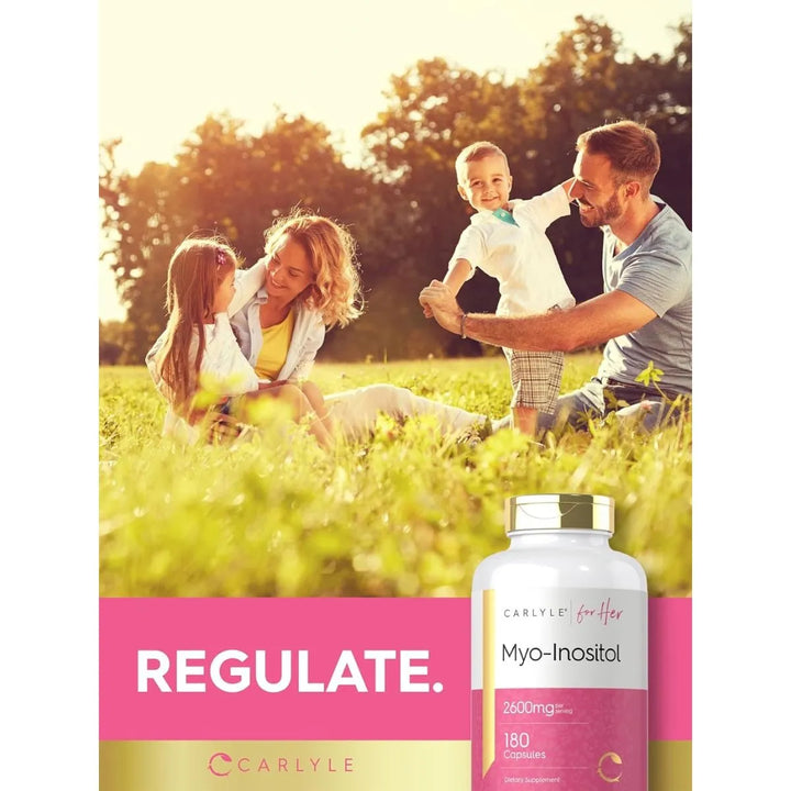 Carlyle Myo-inositol 2600mg 180 Cápsulas Suplemento Natural - Imagen 8