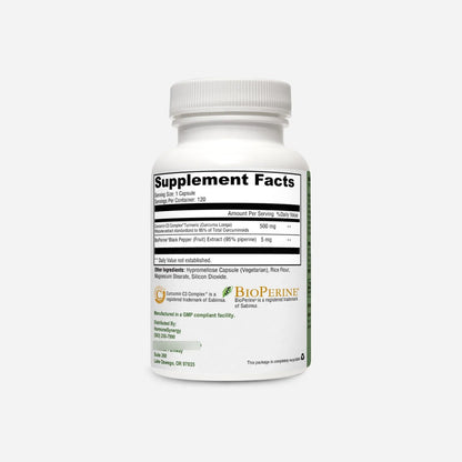 Curcumina C3 Complex Con Bioperine 120 Capsulas 500 Mg Ultra Potente