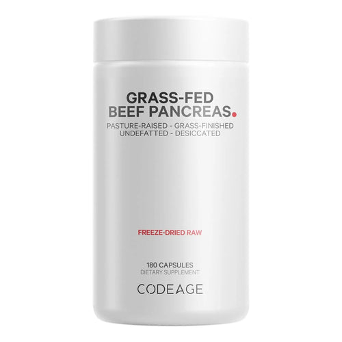 Suplemento De Páncreas De Carne Alimentada Con Pasto Liofilizado 3000 Mg Enzimas Digestivas