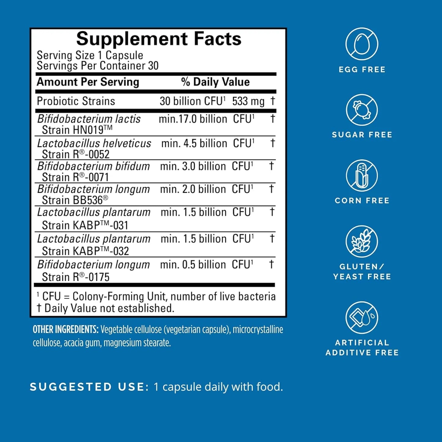 Capsulas Probióticas Salud Cerebral Inmune Intestinal Dr Amen BrainMD 30 Unidades