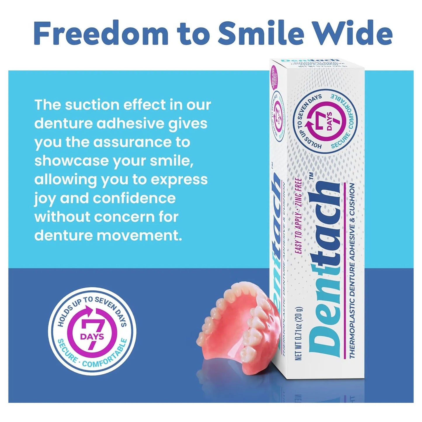 Adhesivo Termoplástico Denttach Para Dentaduras Postizas 7 Días De Agarree