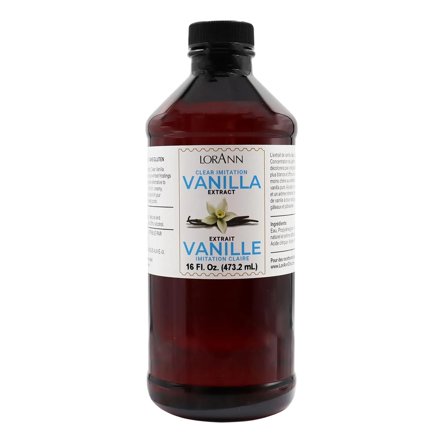 Extracto Vainilla Artificial LorAnn 473 Ml Sabor Intenso Sin Decolorar