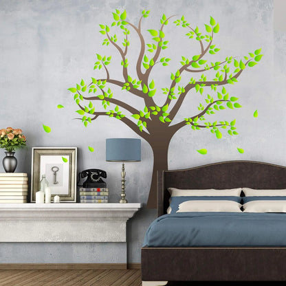 Pegatinas De Pared Arboles Verdes 3D Removibles Decoracion Familiar