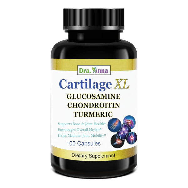 Cartílago Xl Plus Con Glucosamina Condroitina Y Cúrcuma 100 Cápsulas Suplemento Articulaciones