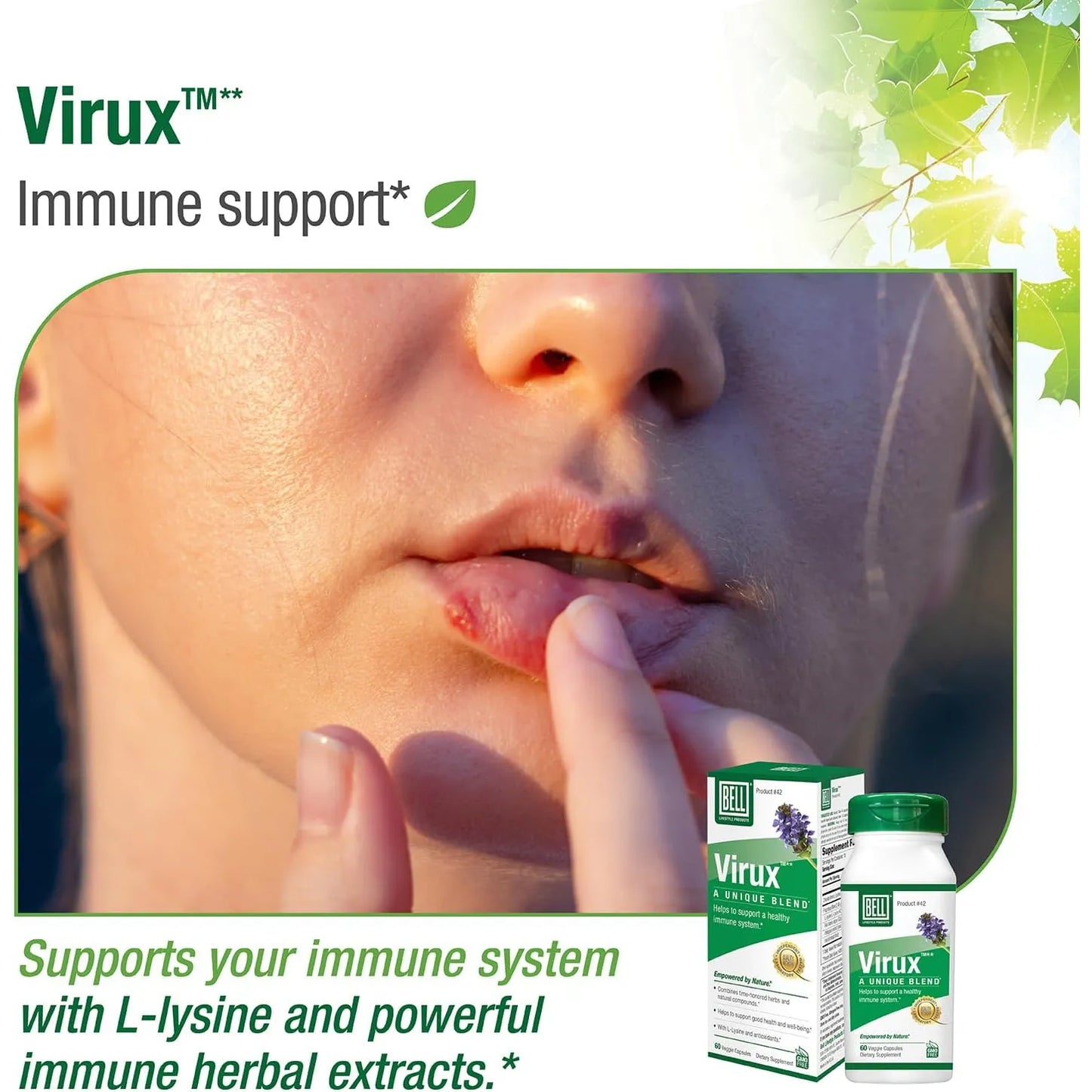 Bell Virux Mezcla Natural De Hierbas Estimulante Sistema Inmunologico 1000 Mg Capsulas