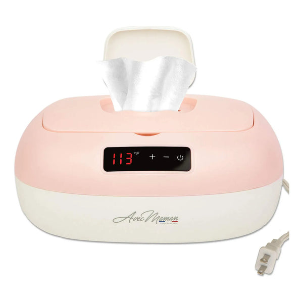 Calentador De Toallitas Bebé Avec Maman Caresse Rosa Calor Ajustable Digital
