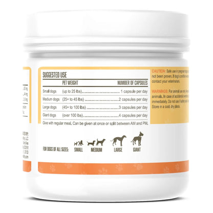 Aceite De Pescado Omega 3 Para Perros En Cápsulas Alto En EPA DHA 90 Unidades