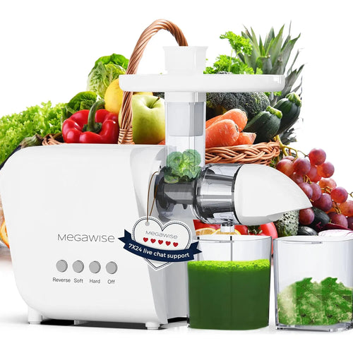 Megawise Exprimidor Para Verduras Y Frutas Prensa Fria 2 Vel