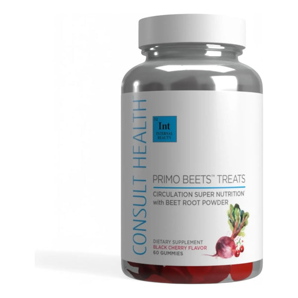 Gomitas Primo Beets Treats Circulación Súper Nutrición Sabor Cereza Negra