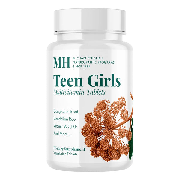 Multivitaminico Para Adolescentes Niñas 60 Tabletas Con Vitaminas B Y Hierbas Femeninas