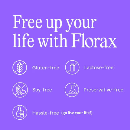 Florax Probiótico Líquido Soporte Intestinal Sabor Uva Vegano Sin Gluten