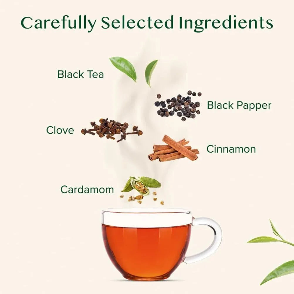 Té Masala Chai Doble Especia 100 Tazas 200 G Fuerte Picante Vahdam