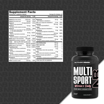 Multivitamina Para Mujeres 33 Vitaminas Minerales Antioxidantes Energía Piel Cabello