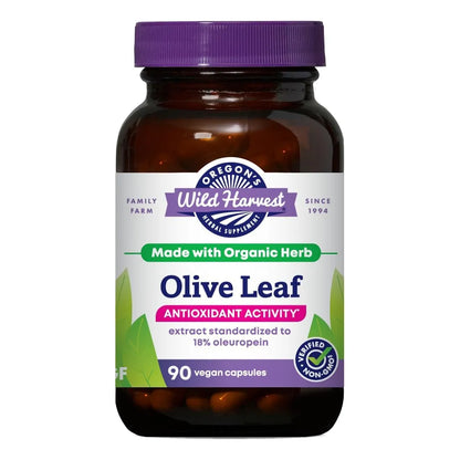 Hoja De Olivo Antioxidante 350 Mg 90 Cápsulas Veganas Oregon'S Wild Harvest