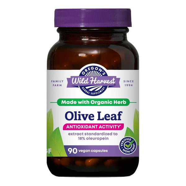 Hoja De Olivo Antioxidante 350 Mg 90 Cápsulas Veganas Oregon'S Wild Harvest