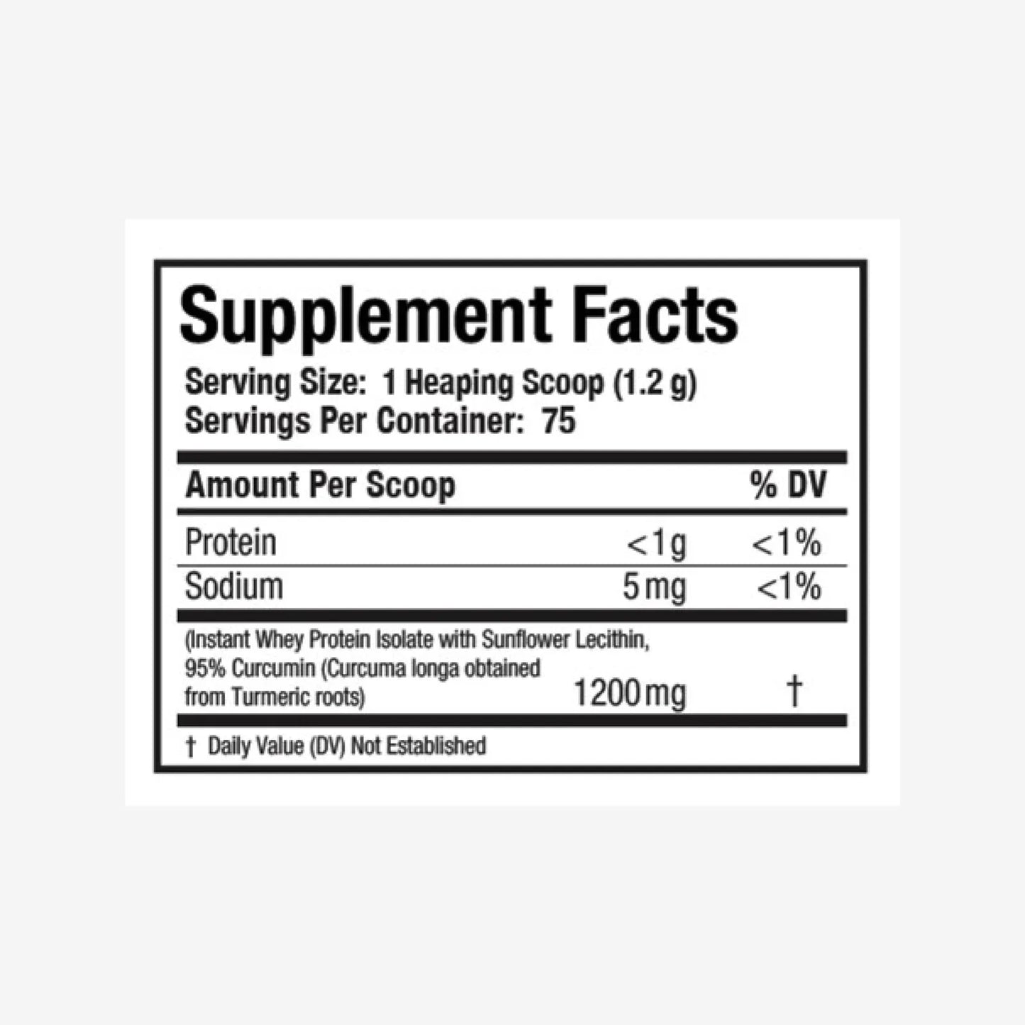 Polvo Orgánico De Curcumina Alta Absorción 90g Suplemento Natural Antioxidante