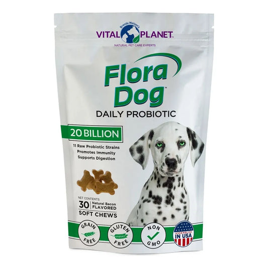 Probióticos Masticables Para Perros 20 Mil Millones De Cultivos Digestión Saludable