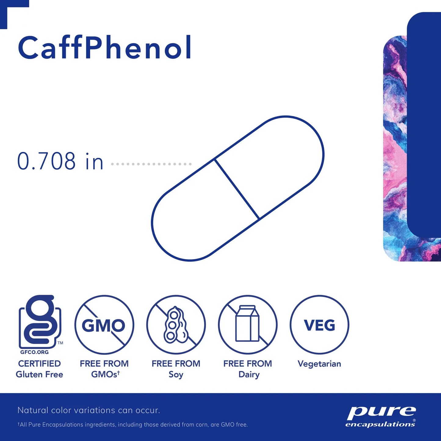 CaffPhenol Extracto De Café De Fruta Entera Y Teanina 60 Cápsulas Energía Equilibrada