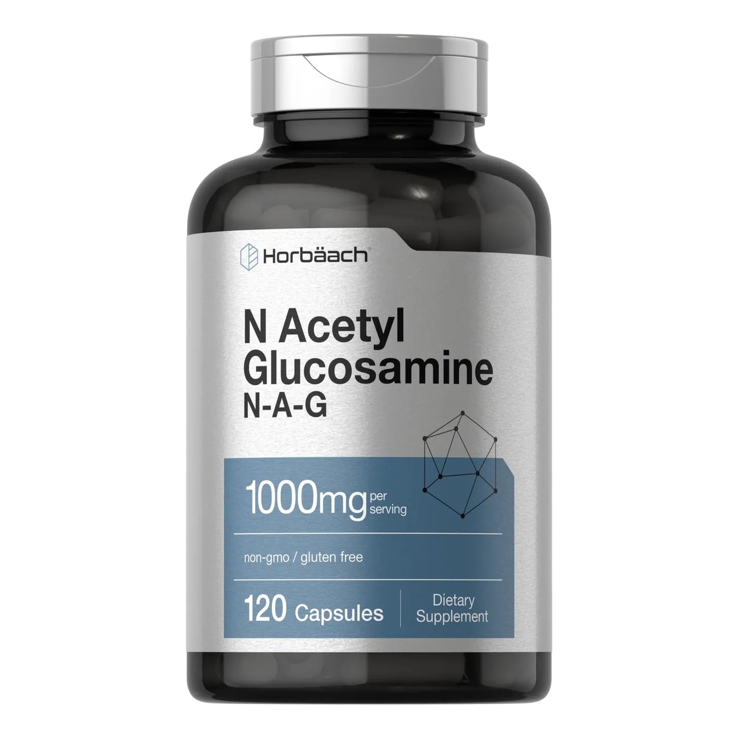 N Acetil Glucosamina 1000 Mg 120 Capsulas Horbaach Suplemento Articular Sin Gluten
