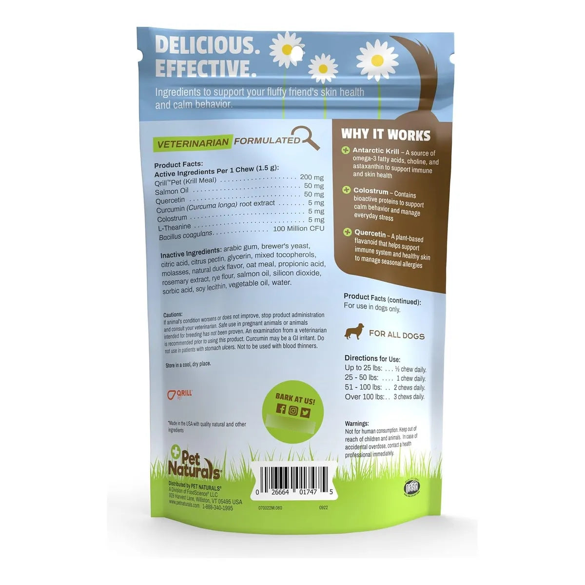 Suplemento Allergy Plus Masticable Para Perros Alivia Alergias Y Estrés Sabor Pato