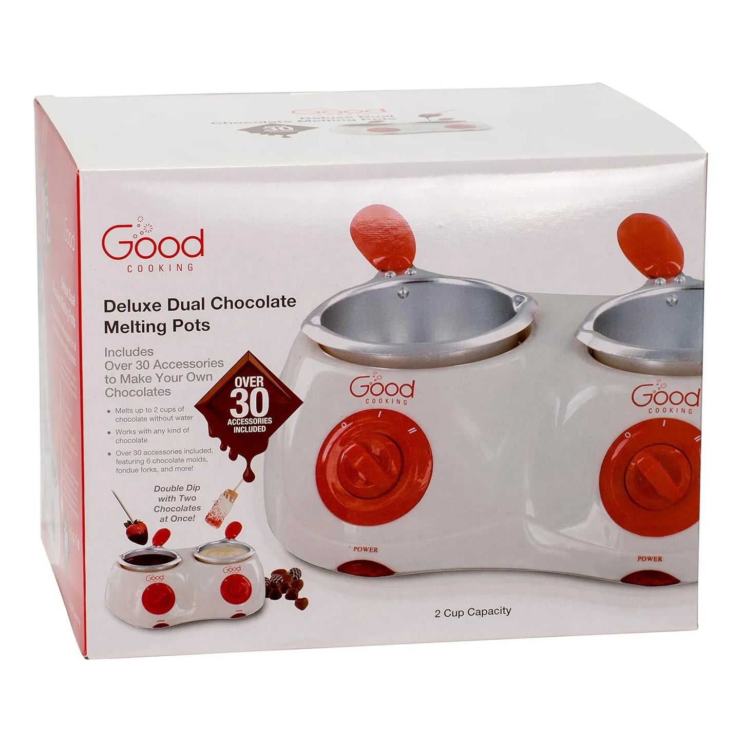 Olla Para Fondue De Chocolate Good Cooking Derrite Y Mantiene Caliente Con 30 Accesorios