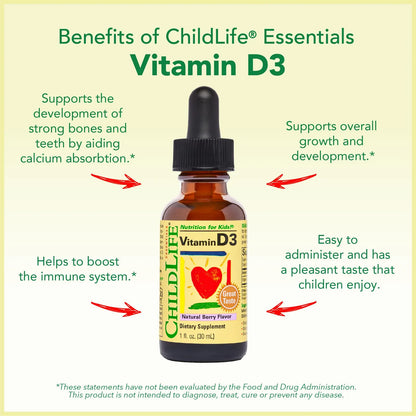 Paquete De 4 Vitaminas Líquidas Para Niños Con Vitamina D3 C Y Equinácea
