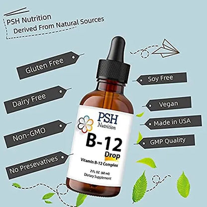 Gotas Líquidas Complejo B Premium Con B12 Potenciador De Energía Natural