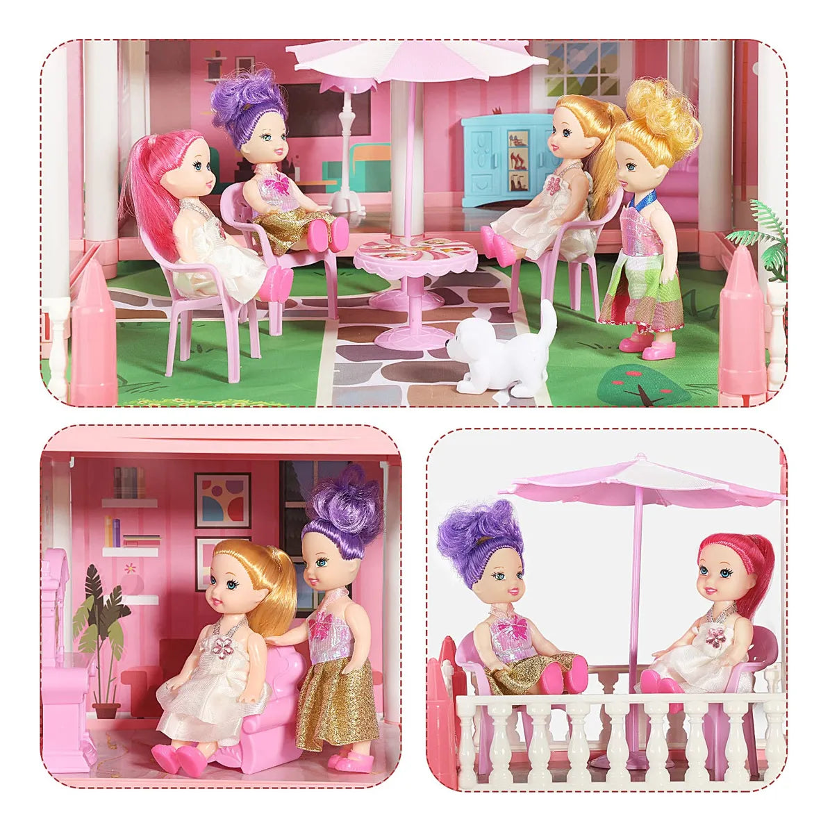 Casa De Muñecas Love Life Color Pink Juguete Creativo Y Duradero