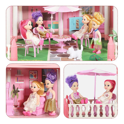 Casa De Muñecas Love Life Color Pink Juguete Creativo Y Duradero