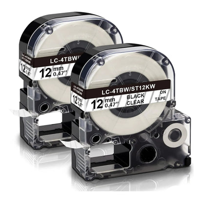 Etiquetadora Absonic Lk 4tbn St12kw Con Cinta Negra Transparente Organiza Facil
