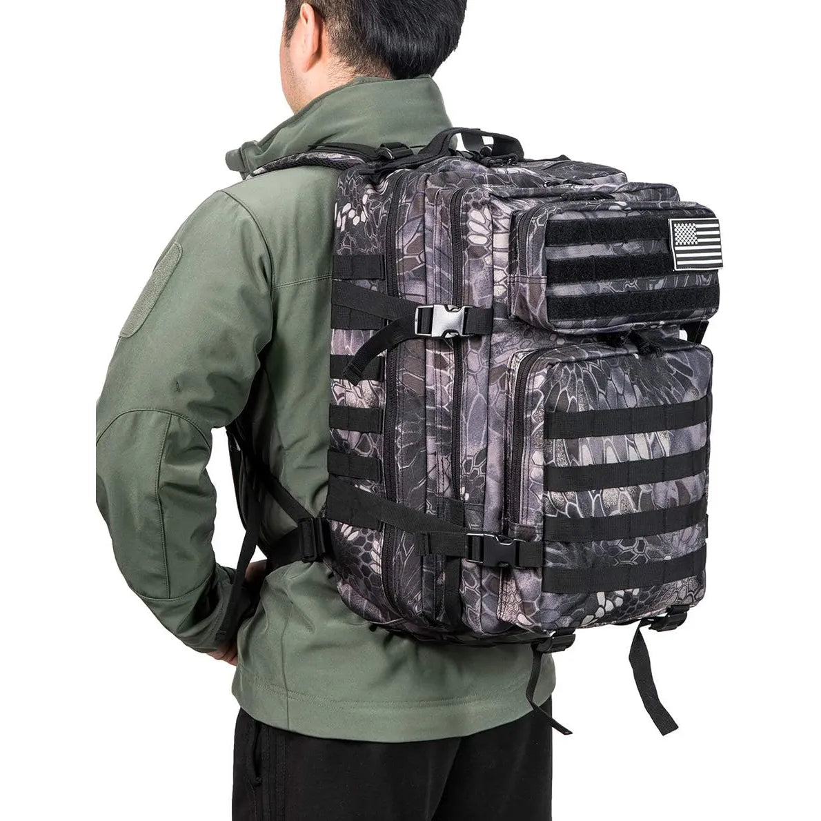 Mochila Táctica Militar QT&QY 45L Resistente Espaciosa y Versátil