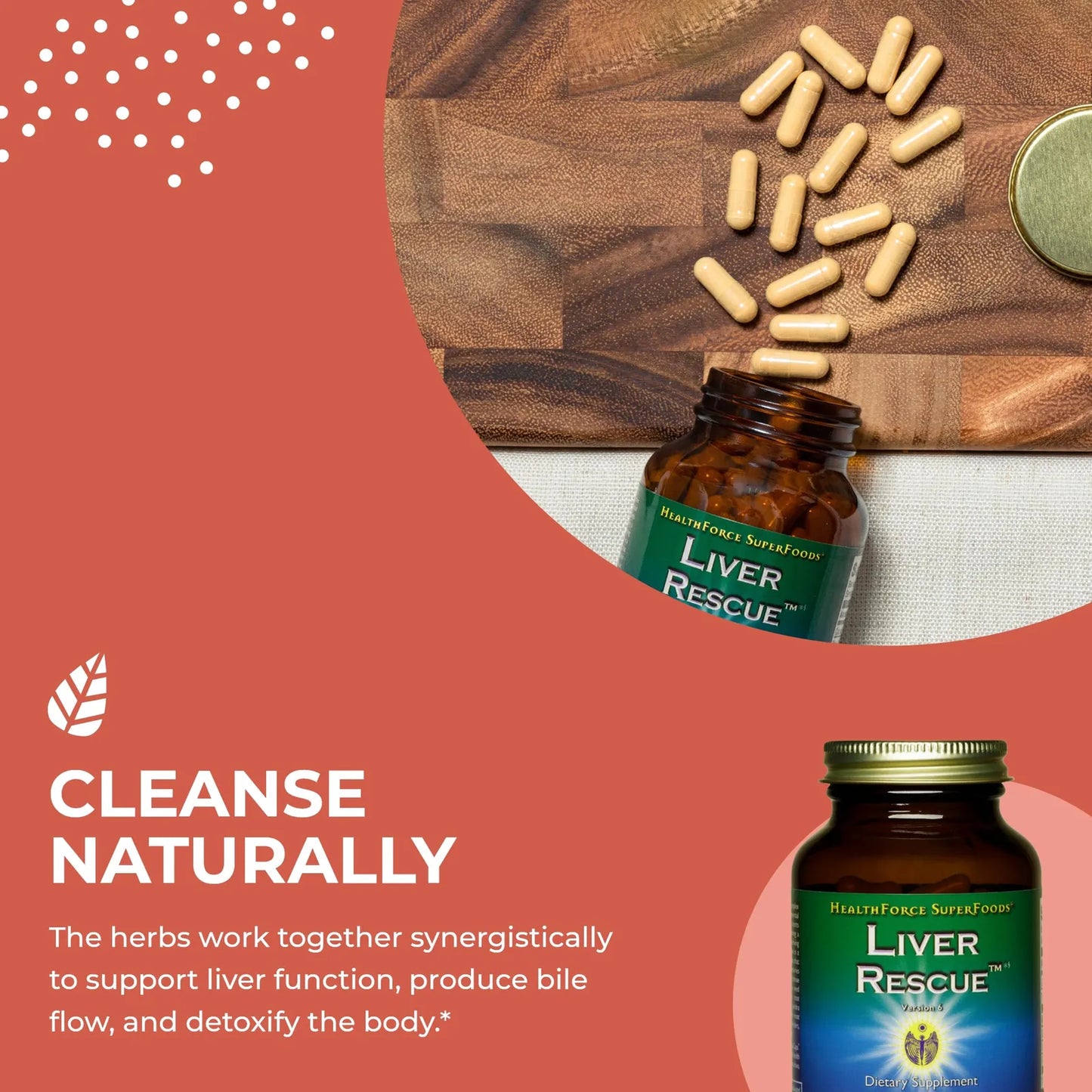 Liver Rescue 120 Capsulas Desintoxicante Hepatico Natural Con Cardo Mariano Y Diente De Leon Vegano Sin Gluten