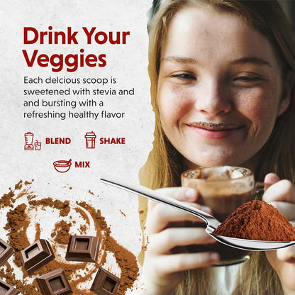 Polvo De Verduras De Chocolate Barleans Superalimento Nutritivo Y Delicioso