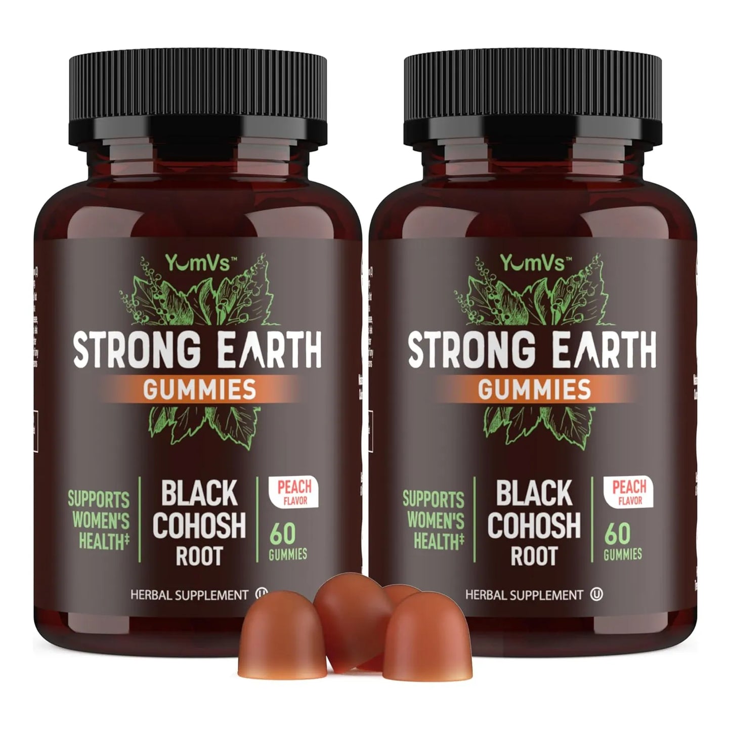 Gomitas De Cohosh Negro 50 Mg 60 Unidades Extracto Natural Para Menopausia