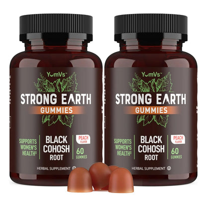 Gomitas De Cohosh Negro 50 Mg 60 Unidades Extracto Natural Para Menopausia