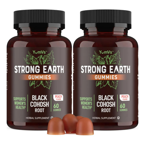 Gomitas De Cohosh Negro 50 Mg 60 Unidades Extracto Natural Para Menopausia