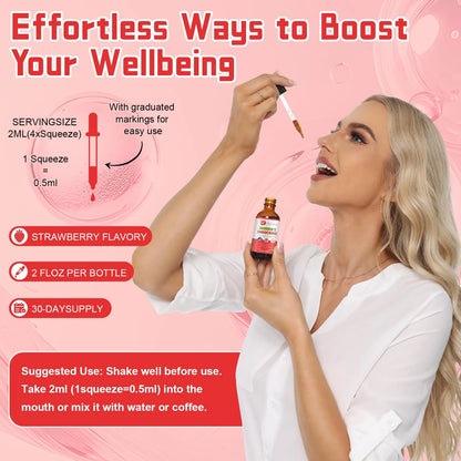 Gotas Líquidas Superalimenticias Para Mujeres Equilibrio Hormonal Y Sueño