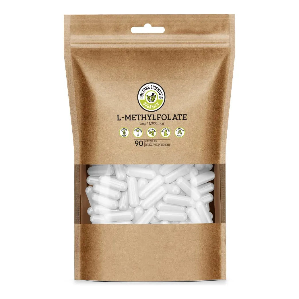 L-Metilfolato 1 Mg 90 Cápsulas Folato Activo Control Homocisteína Soporte Cerebral