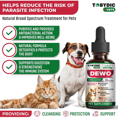 Defensa Intestinal Natural Para Gatos Y Perros Líquido Herba Apoyo Digestivo