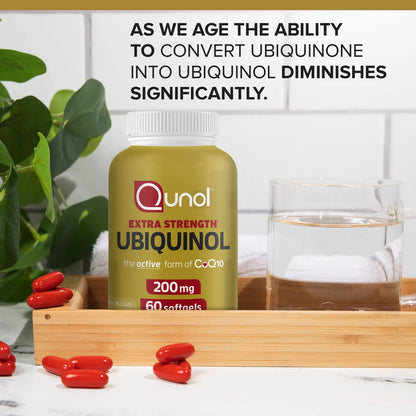 Ubiquinol CoQ10 200 Mg Cápsulas Blandas Antioxidante Para Energía Y Salud Cardíaca