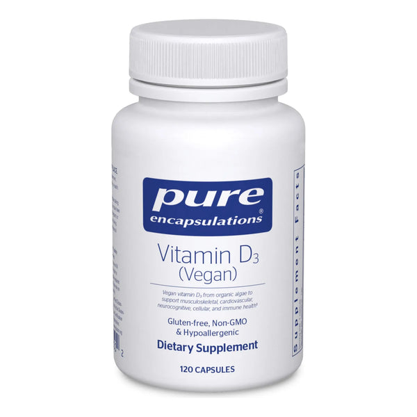 Vitamina D3 Vegana 120 Cápsulas Salud Muscular Cardiovascular Huesos Fuerte