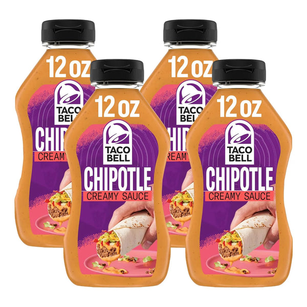 Salsa Cremosa De Chipotle Taco Bell 355 Ml Paquete De 4 Sabores Audaces Y Cremosos