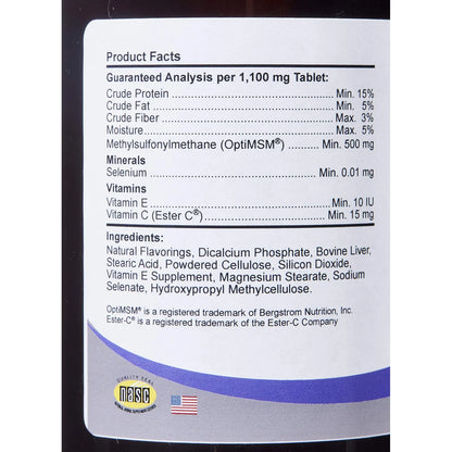 Suplemento Antioxidante Para Perros 100 Tabletas Apoyo Inmunológico Y Piel Sana